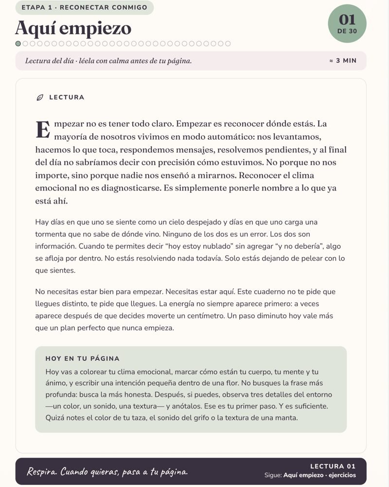 Lectura del Día 1 de Vuelve a Ti
