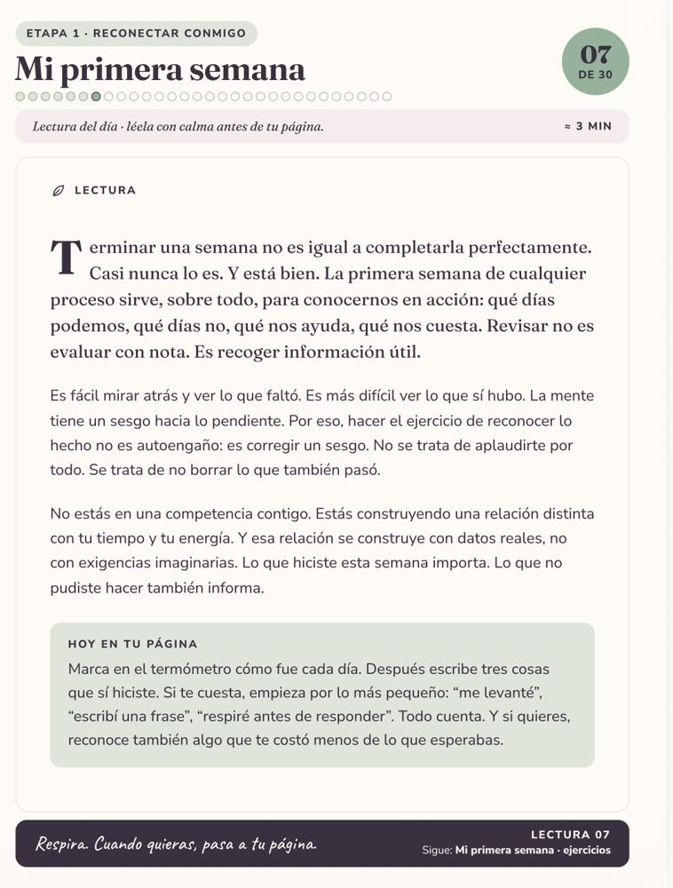 Lectura del Día 7 de Vuelve a Ti