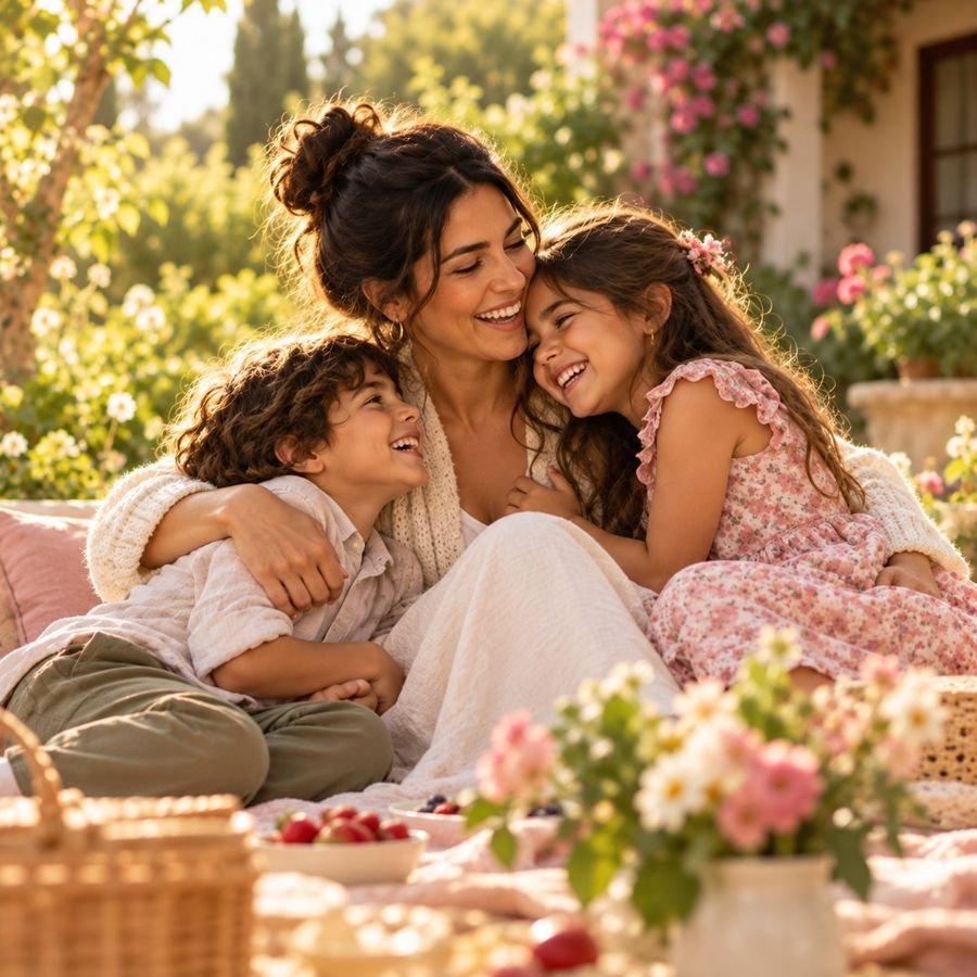 Familia disfrutando un momento juntos